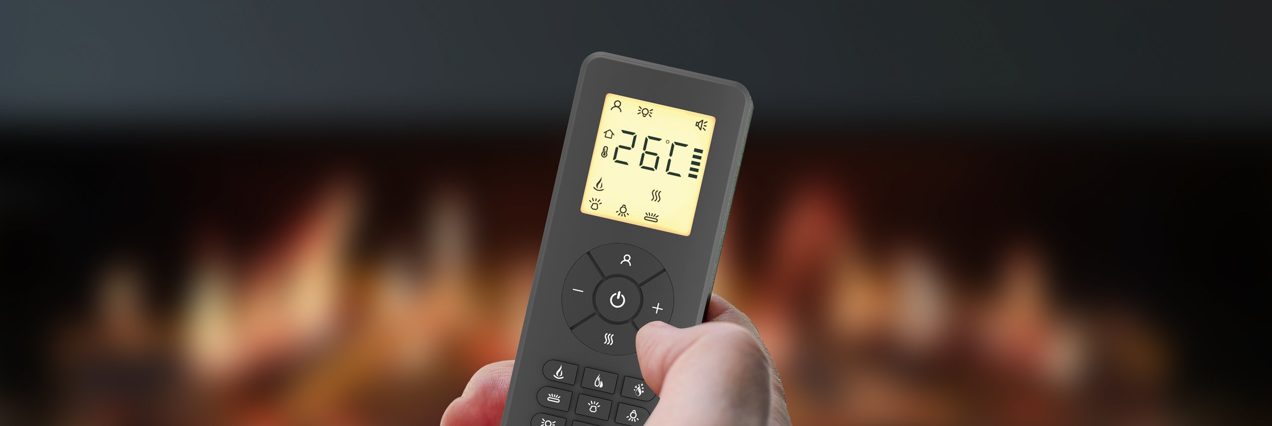 Remote Control with the intuitive remote control handset