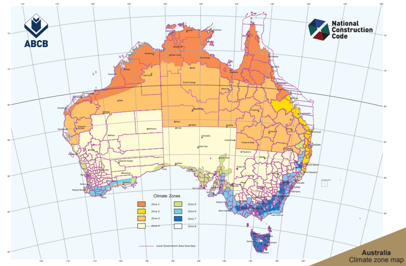 Official Climate Zones Map Australia