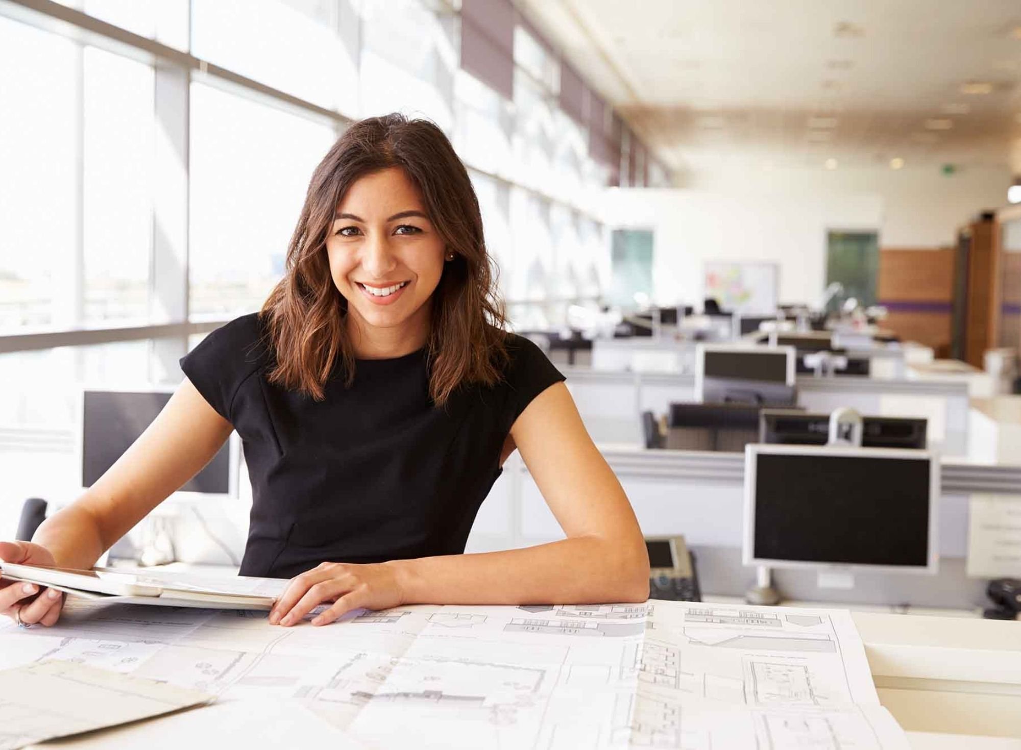 Young female architect